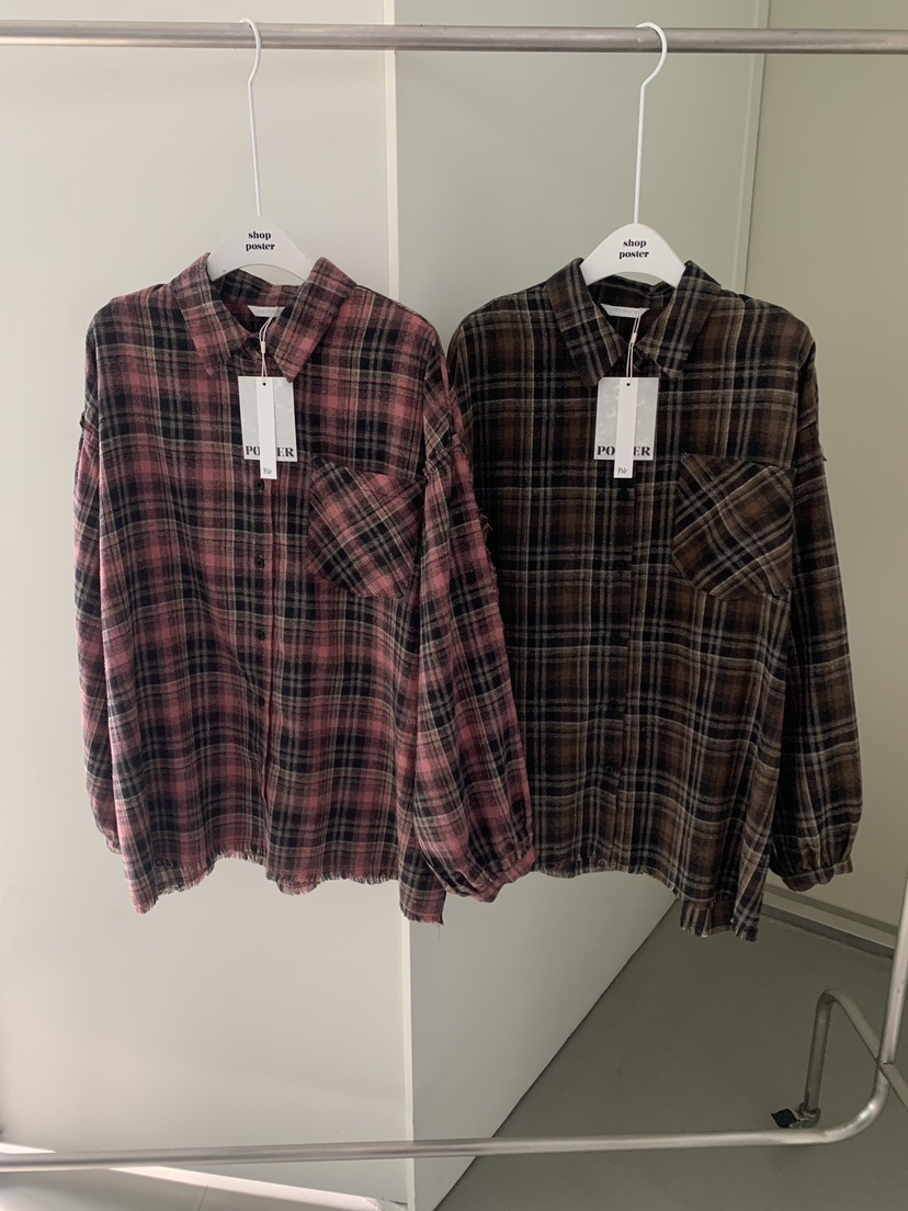 SHOP POSTER東大門㊣直郵女士新款推薦25秋冬熱賣襯衫蕾絲衫SHOP_POSTER襯衫/蕾絲衫