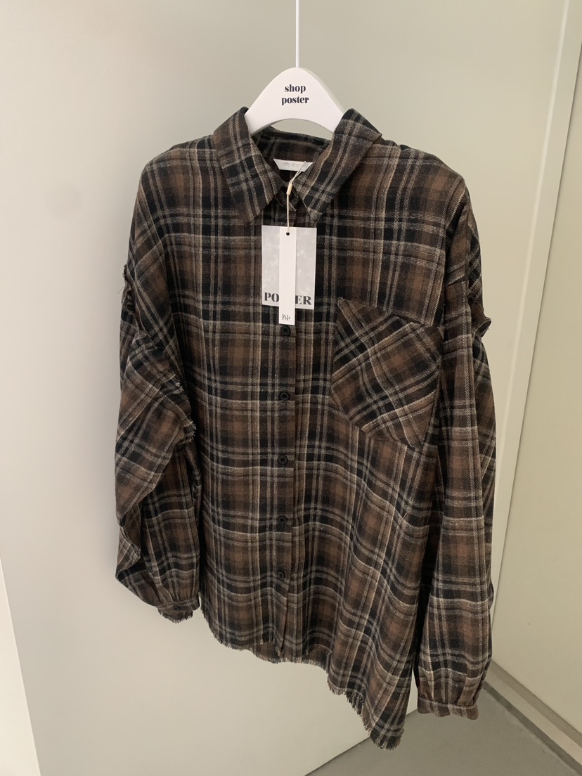 SHOP POSTER東大門㊣直郵女士新款推薦25秋冬熱賣襯衫蕾絲衫SHOP_POSTER襯衫/蕾絲衫圖色1