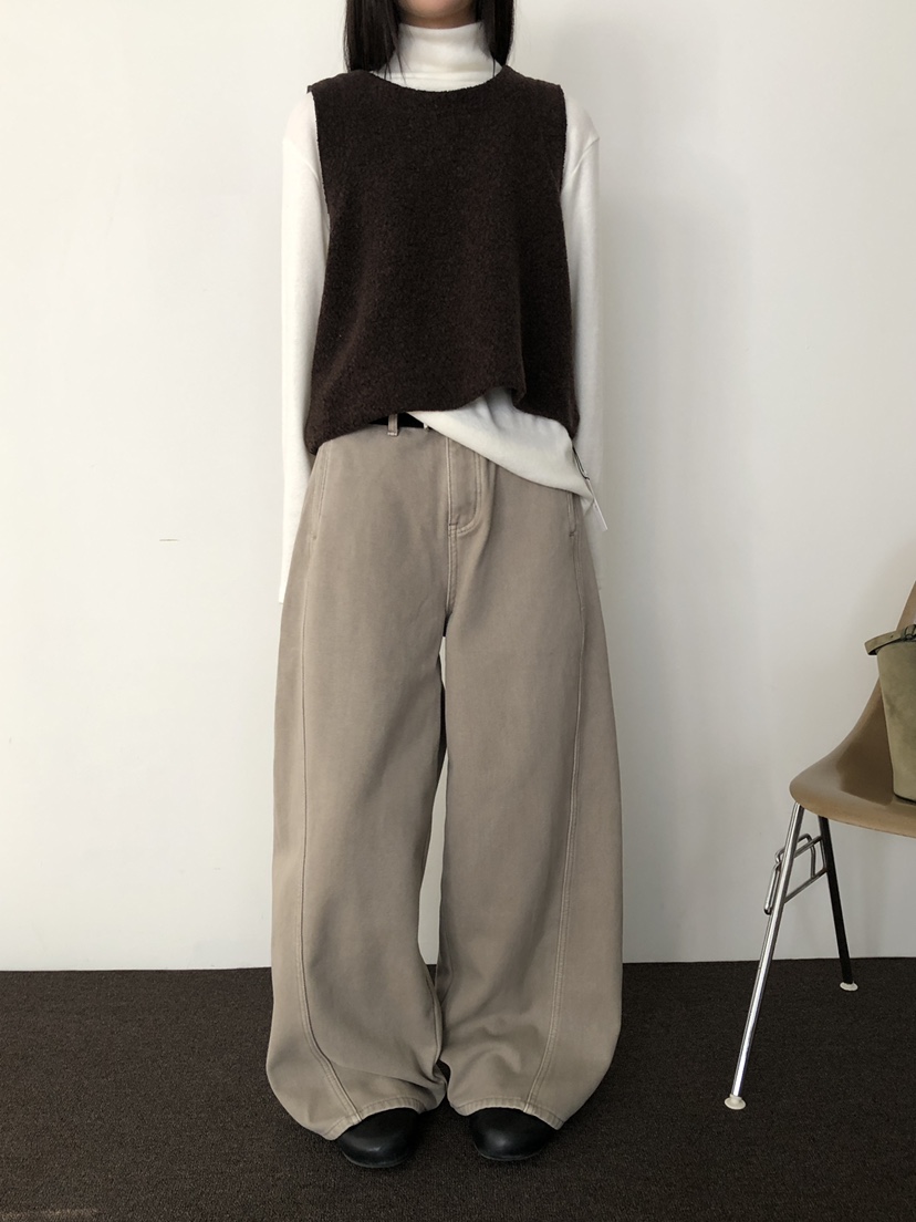 B_GARDER東大門㊣直郵女士新品職業時尚真品熱賣休閑褲羊毛B.GARDER休閑褲