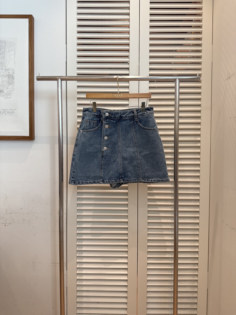 FAVE-L韓國直郵㊣女裝新款真品職業休閑推薦25秋冬裙褲開衩FAVE-L裙褲圖色1