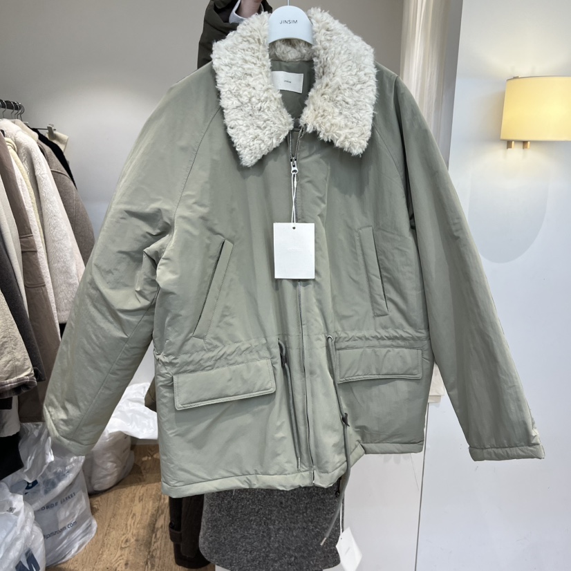 JINSIM韓國直郵㊣女士新品25秋冬時尚真品人氣熱賣職業夾克棉JINSIM夾克圖色2