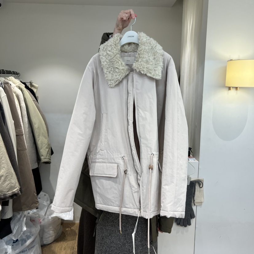 JINSIM韓國直郵㊣女士新品25秋冬時尚真品人氣熱賣職業夾克棉JINSIM夾克圖色3