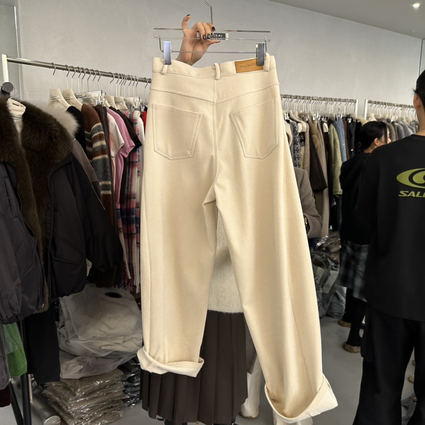 DOUBLE STANDARD/LE SMOKING/MAISONSTAFF韓國直郵㊣女裝新品休閑休閑褲MAISONSTAFF休閑褲