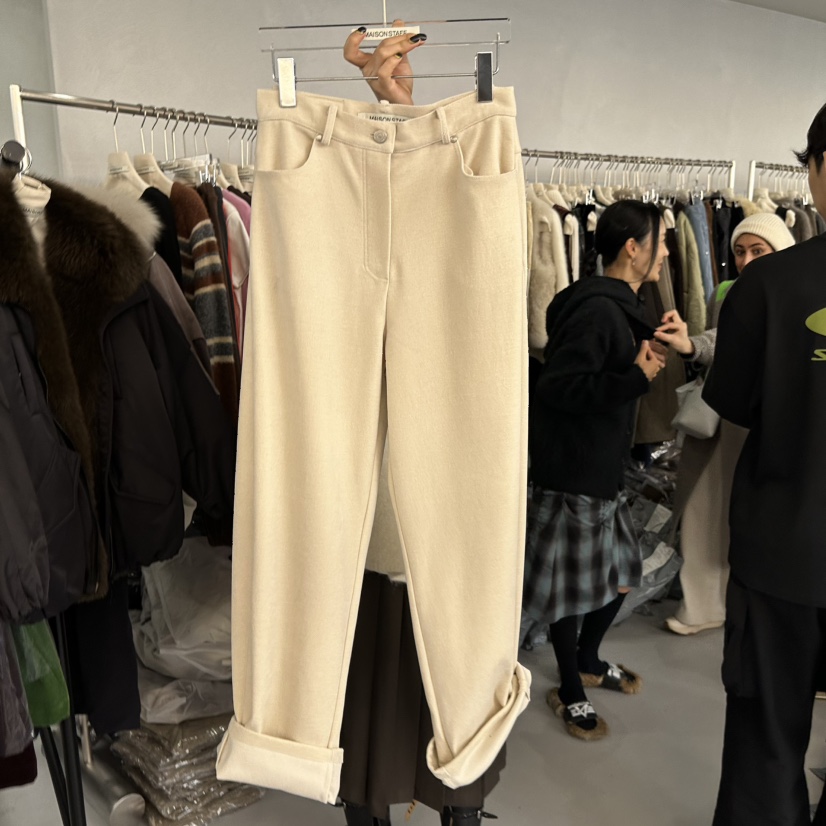 DOUBLE STANDARD/LE SMOKING/MAISONSTAFF韓國直郵㊣女裝新品休閑休閑褲MAISONSTAFF休閑褲圖色1