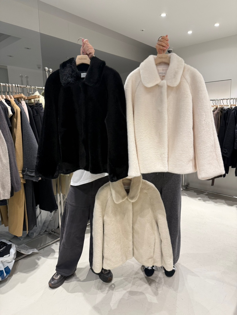THE BRUNCH韓國直郵㊣女士新款人氣休閑真品25秋冬夾克貂皮THE BRUNCH夾克