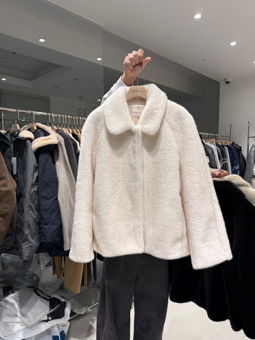 THE BRUNCH韓國直郵㊣女士新款人氣休閑真品25秋冬夾克貂皮THE BRUNCH夾克圖色1