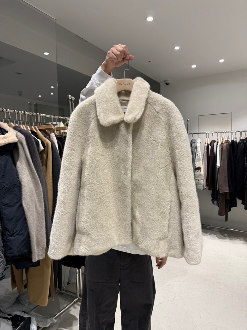 THE BRUNCH韓國直郵㊣女士新款人氣休閑真品25秋冬夾克貂皮THE BRUNCH夾克圖色2