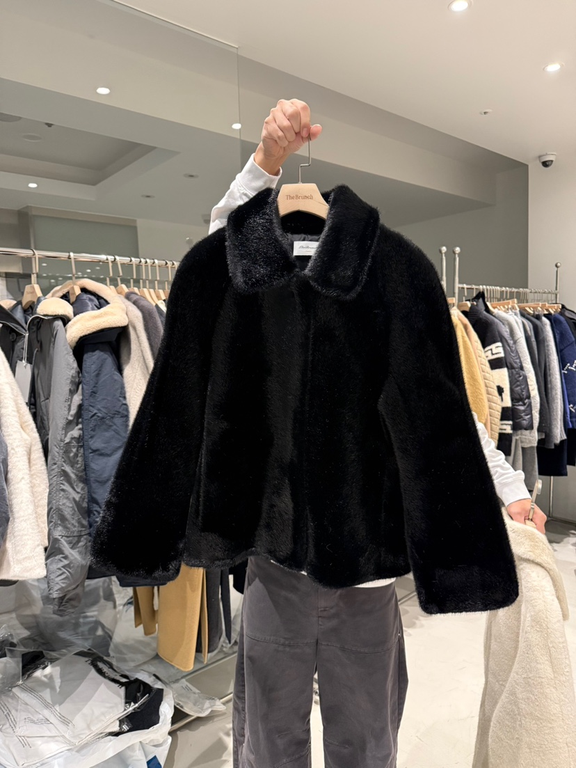 THE BRUNCH韓國直郵㊣女士新款人氣休閑真品25秋冬夾克貂皮THE BRUNCH夾克圖色3
