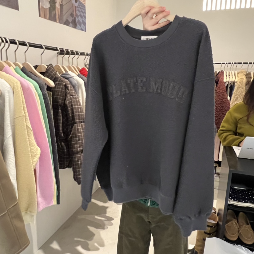 PLATE東大門㊣直郵女士新品推薦休閑職業時尚25秋冬衛衣不加絨PLATE衛衣圖色3