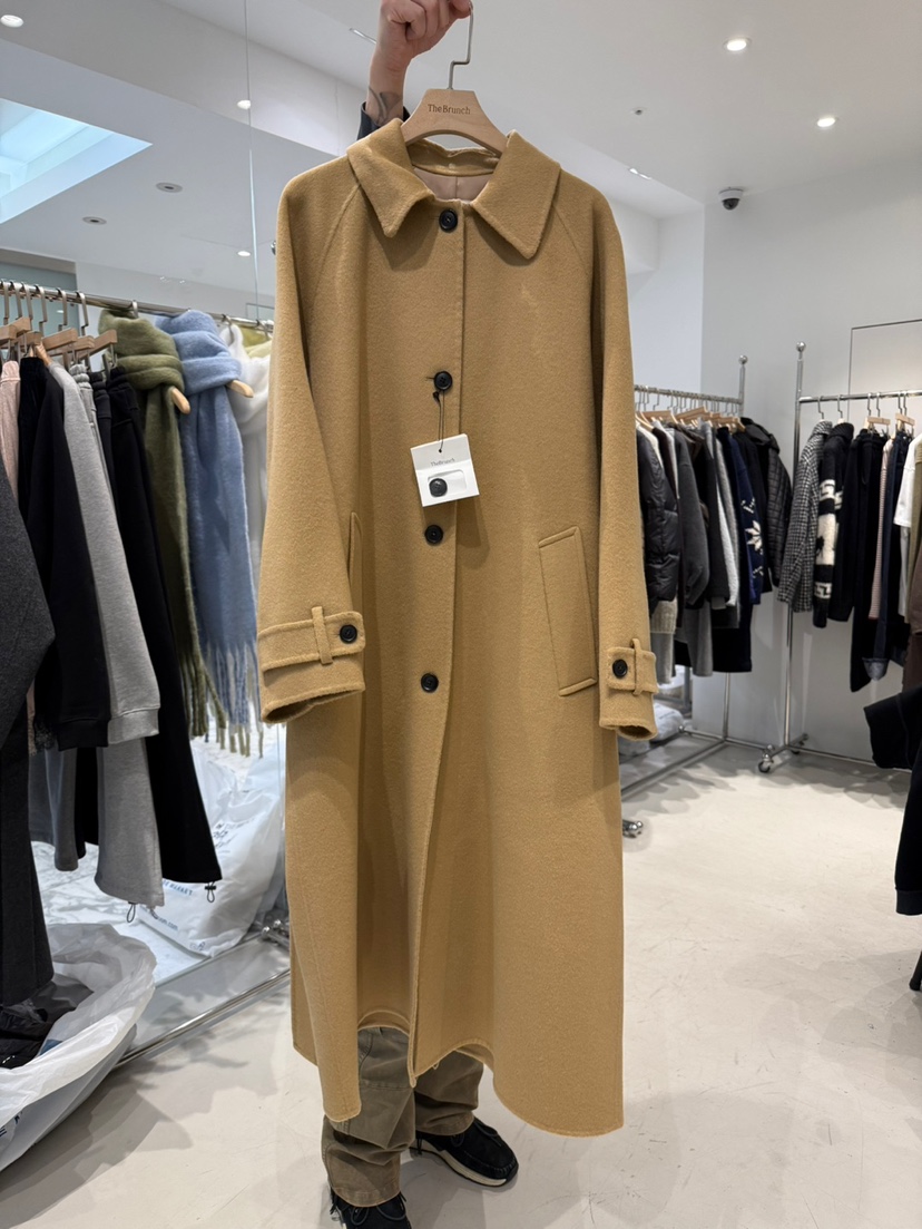 THE BRUNCH東大門㊣實拍女裝新款熱賣25秋冬推薦中長款大衣THE BRUNCH中長款大衣圖色1