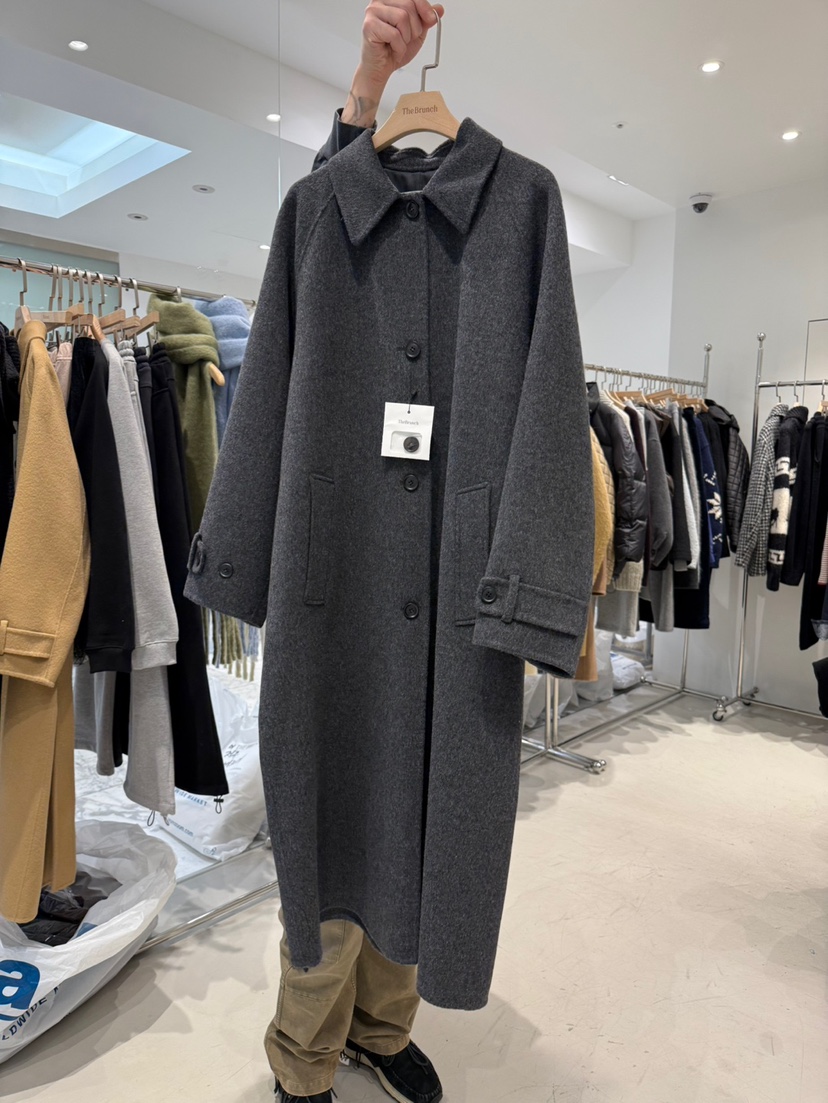 THE BRUNCH東大門㊣實拍女裝新款熱賣25秋冬推薦中長款大衣THE BRUNCH中長款大衣圖色2