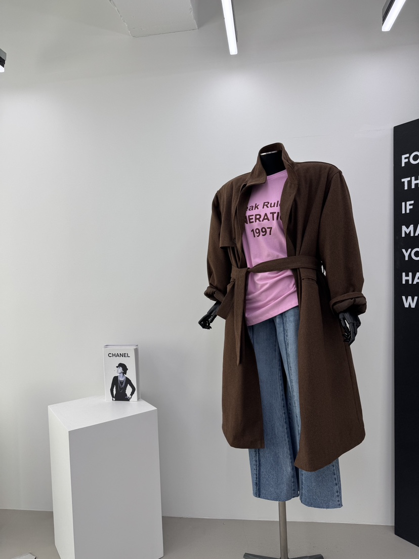 RED-A韓國直郵㊣女士新品人氣熱賣推薦25秋冬真品長款風衣RED-A長款風衣