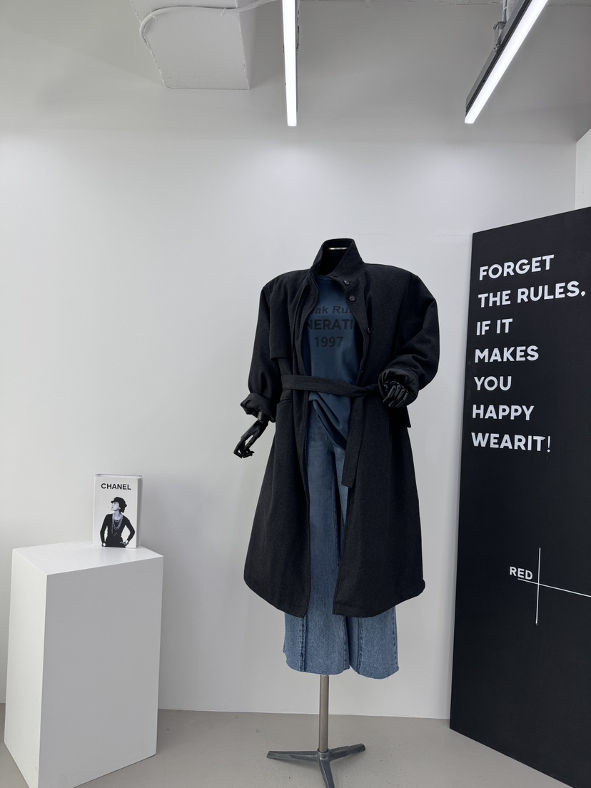 RED-A韓國直郵㊣女士新品人氣熱賣推薦25秋冬真品長款風衣RED-A長款風衣