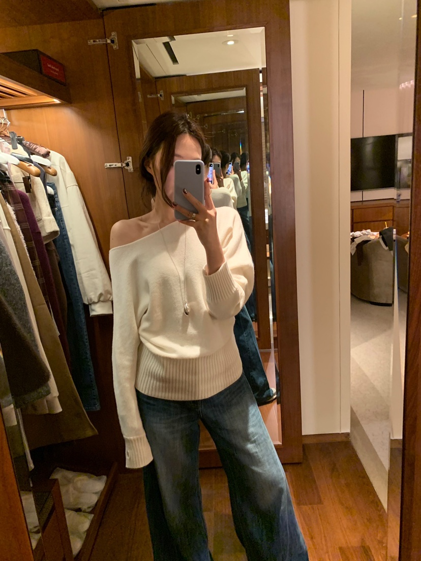 SHOP POSTER東大門㊣實拍女士新款人氣25秋冬時尚針織衫披肩SHOP_POSTER針織衫