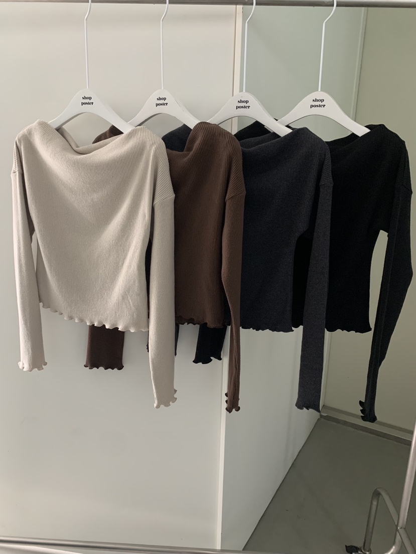 SHOP POSTER東大門㊣直郵女士新款職業真品推薦時尚長袖T恤SHOP_POSTER長袖T恤