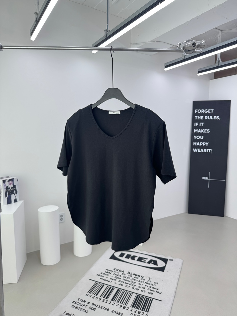 RED-A東大門㊣實拍女裝新款熱賣25秋冬人氣真品休閑時尚T恤RED-AT恤圖色2