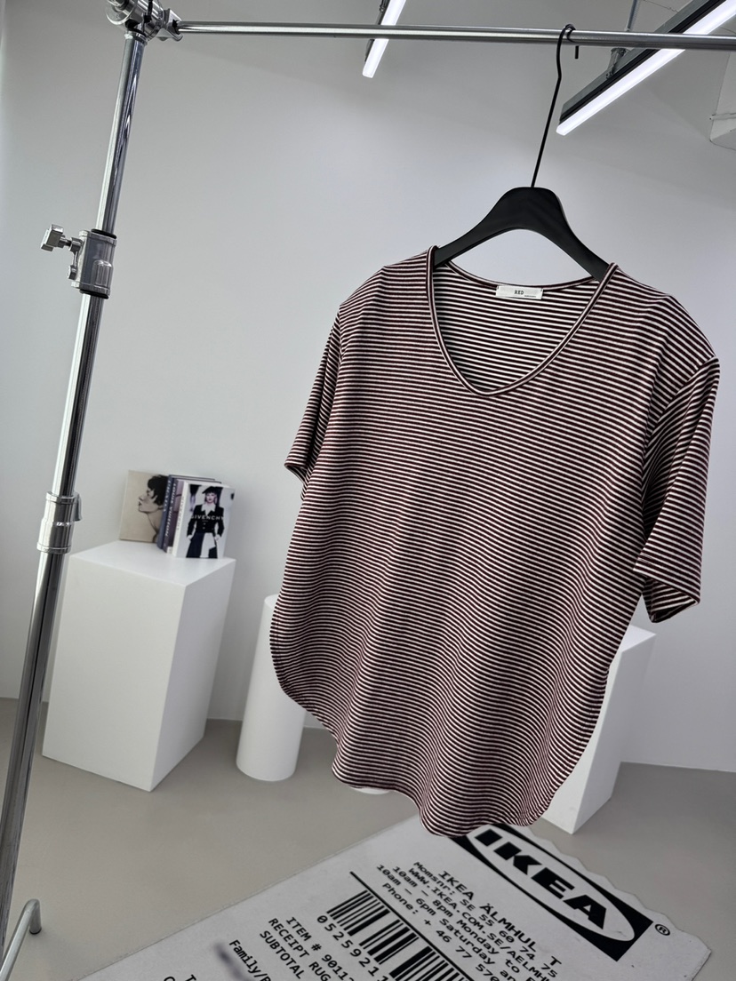 RED-A東大門㊣實拍女裝新款熱賣25秋冬人氣真品休閑時尚T恤RED-AT恤圖色4