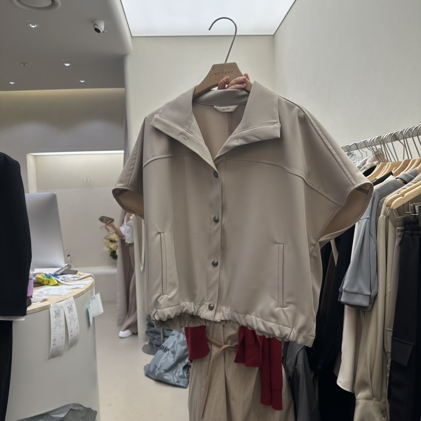 MATIERE東大門㊣實拍女士新品人氣職業25秋冬休閑襯衫蕾絲衫MATIERE襯衫/蕾絲衫圖色1