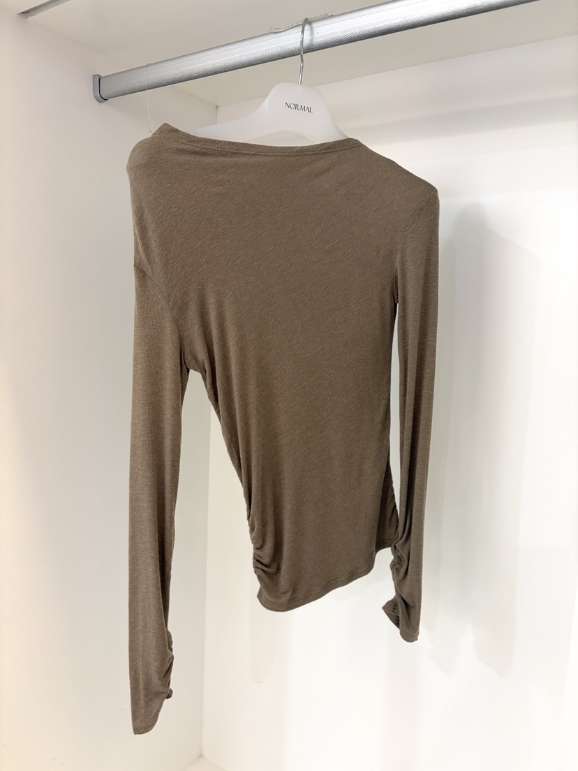 NORMAL韓國代購㊣女裝新品真品休閑熱賣職業人氣長袖T恤羊毛NORMAL長袖T恤圖色2