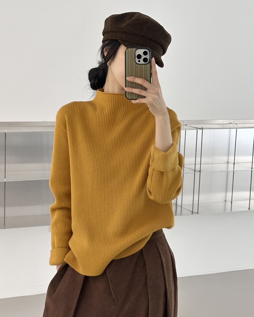 HOWDY韓國代購㊣女裝新品休閑熱賣職業推薦真品25秋冬針織衫羊毛howdy針織衫圖色2