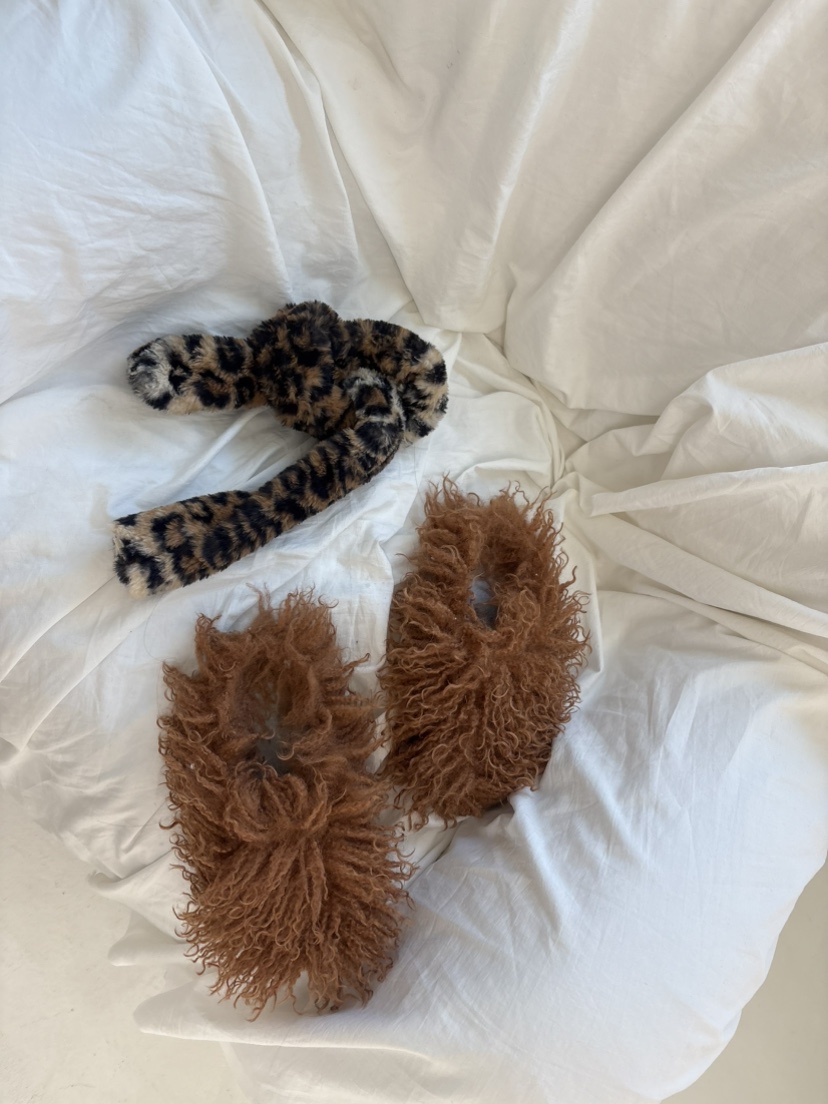 PLATFORM-L東大門㊣實拍女士新款真品25秋冬時尚圍巾披肩豹紋PLATFORM圍巾/披肩