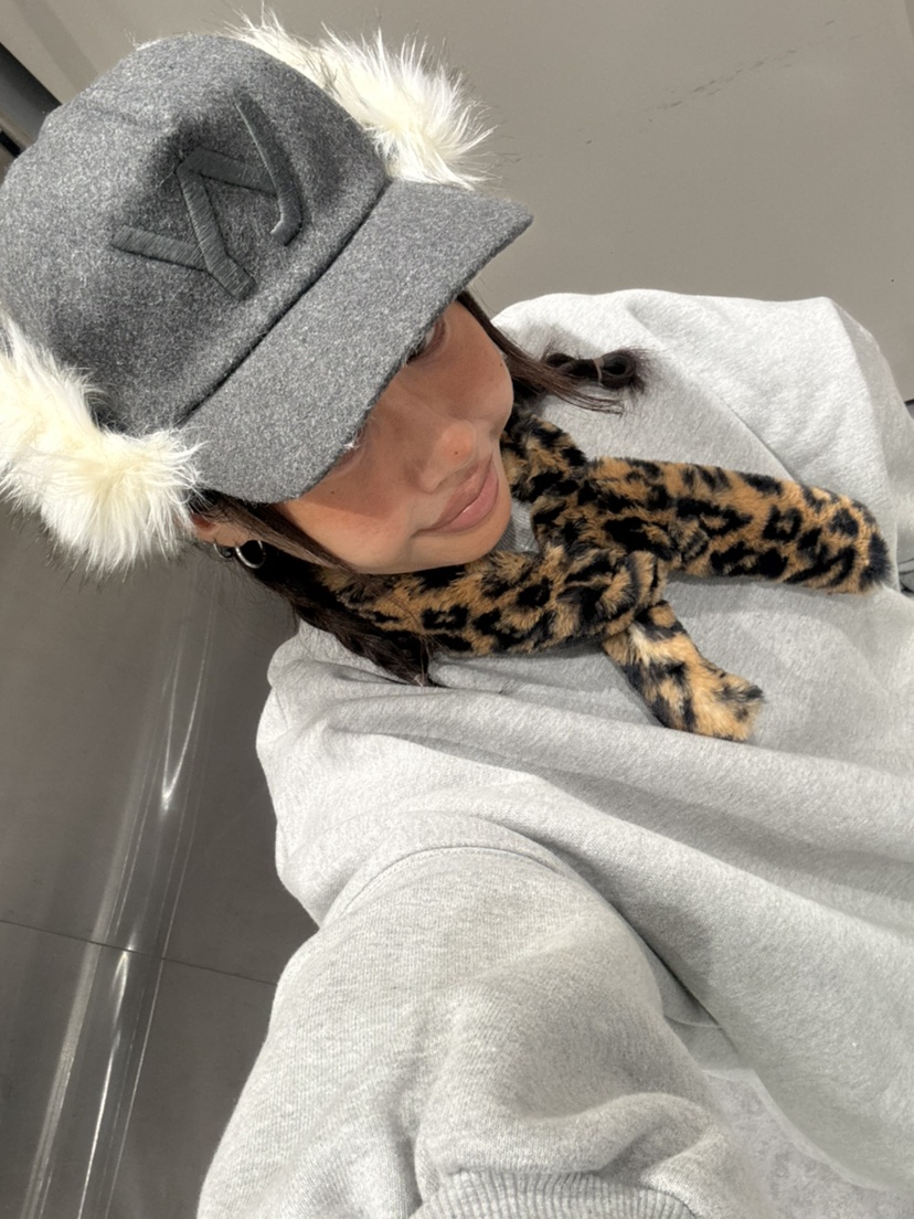 PLATFORM-L東大門㊣實拍女士新款真品25秋冬時尚圍巾披肩豹紋PLATFORM圍巾/披肩