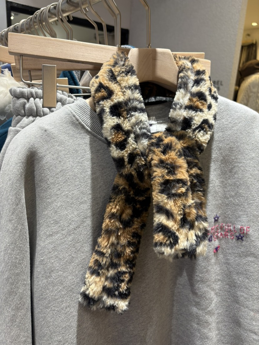 PLATFORM-L東大門㊣實拍女士新款真品25秋冬時尚圍巾披肩豹紋PLATFORM圍巾/披肩
