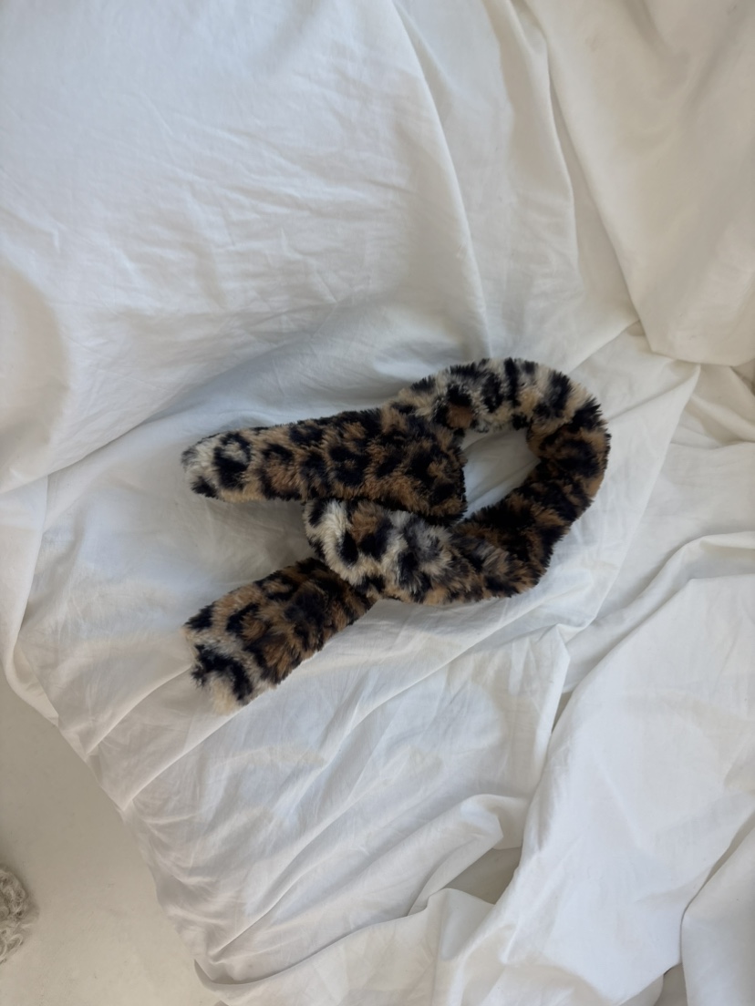 PLATFORM-L東大門㊣實拍女士新款真品25秋冬時尚圍巾披肩豹紋PLATFORM圍巾/披肩圖色1