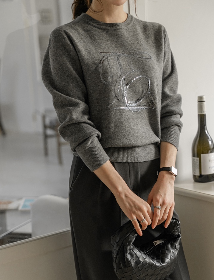 I BLLE韓國直郵㊣女裝新品真品25秋冬熱賣職業推薦人氣針織衫I BLLE針織衫