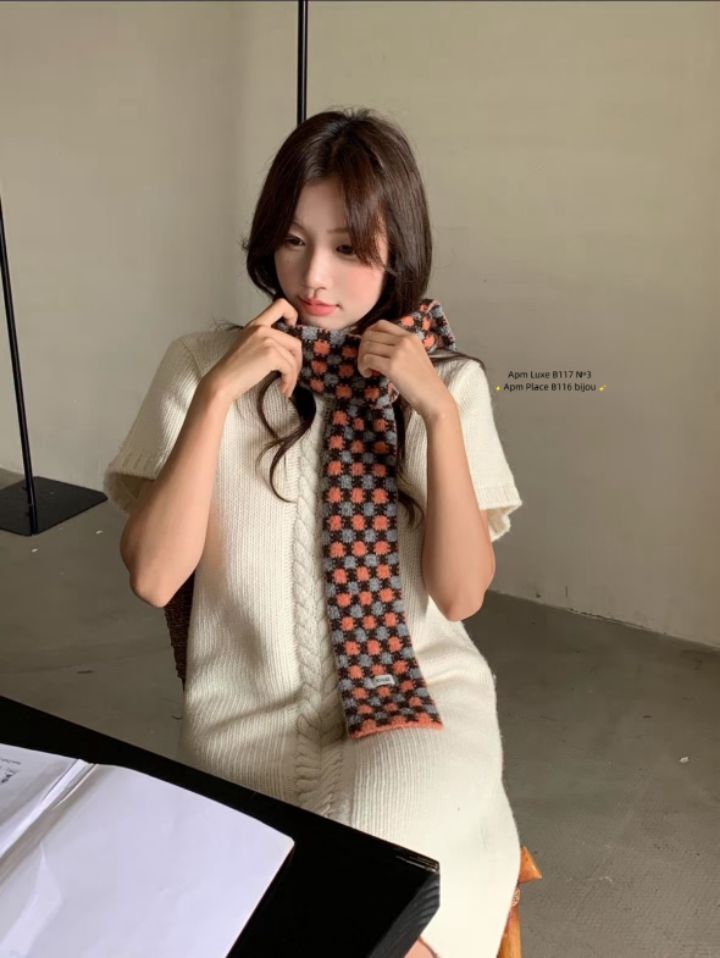 N3韓國直郵㊣女士新品25秋冬時尚休閑人氣真品推薦圍巾披肩N3圍巾/披肩