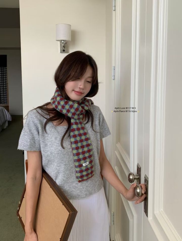 N3韓國直郵㊣女士新品25秋冬時尚休閑人氣真品推薦圍巾披肩N3圍巾/披肩