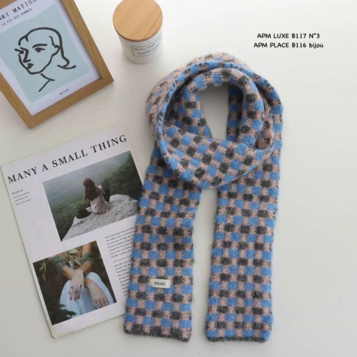 N3韓國直郵㊣女士新品25秋冬時尚休閑人氣真品推薦圍巾披肩N3圍巾/披肩圖色3