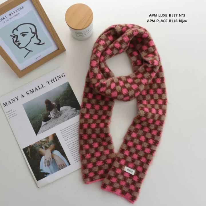 N3韓國直郵㊣女士新品25秋冬時尚休閑人氣真品推薦圍巾披肩N3圍巾/披肩圖色4