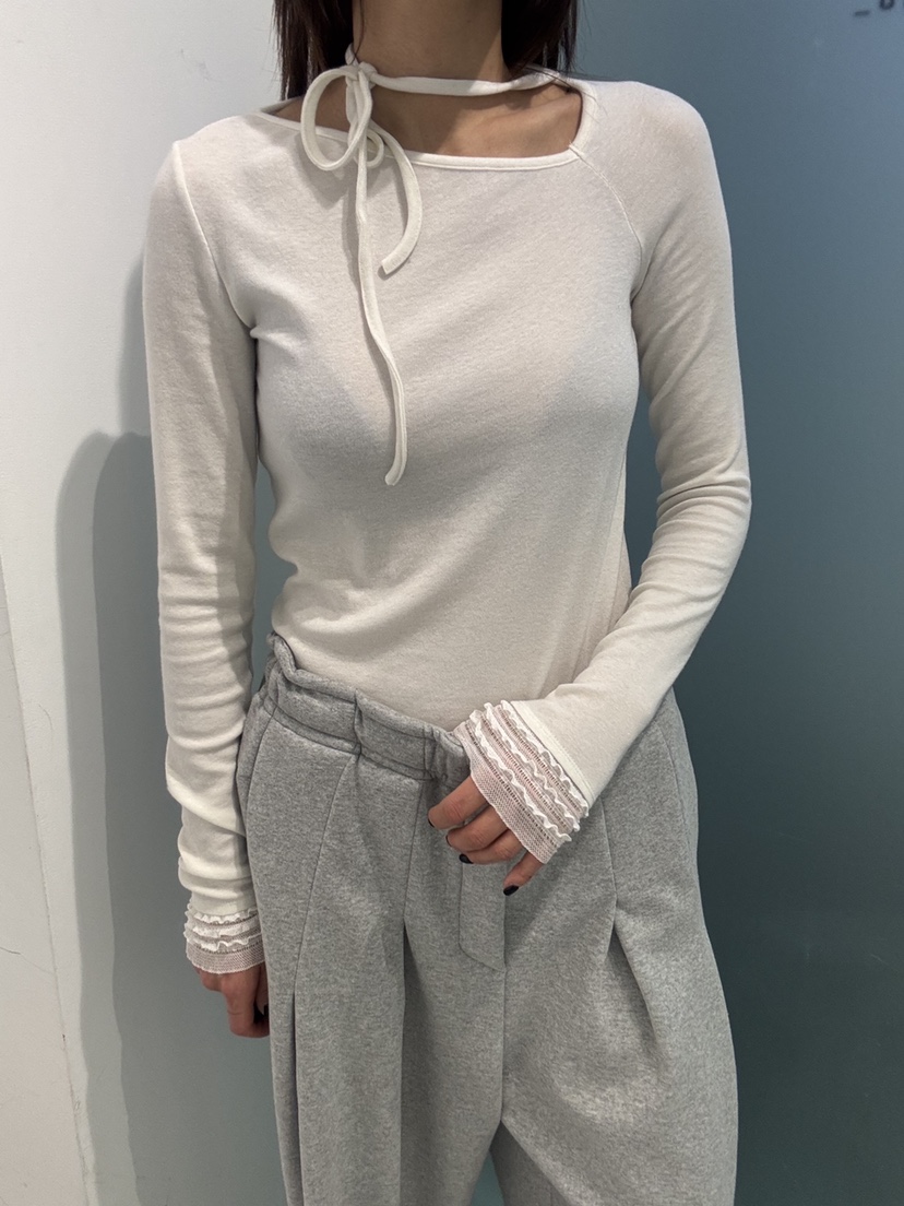 FRANC—L韓國代購㊣女裝新款熱賣人氣時尚真品休閑長袖T恤羊毛FRANC長袖T恤