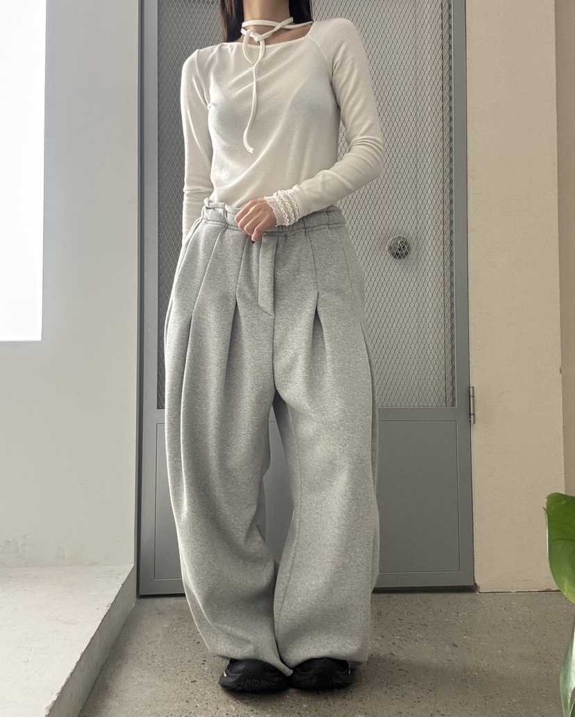 FRANC—L韓國代購㊣女裝新款熱賣人氣時尚真品休閑長袖T恤羊毛FRANC長袖T恤