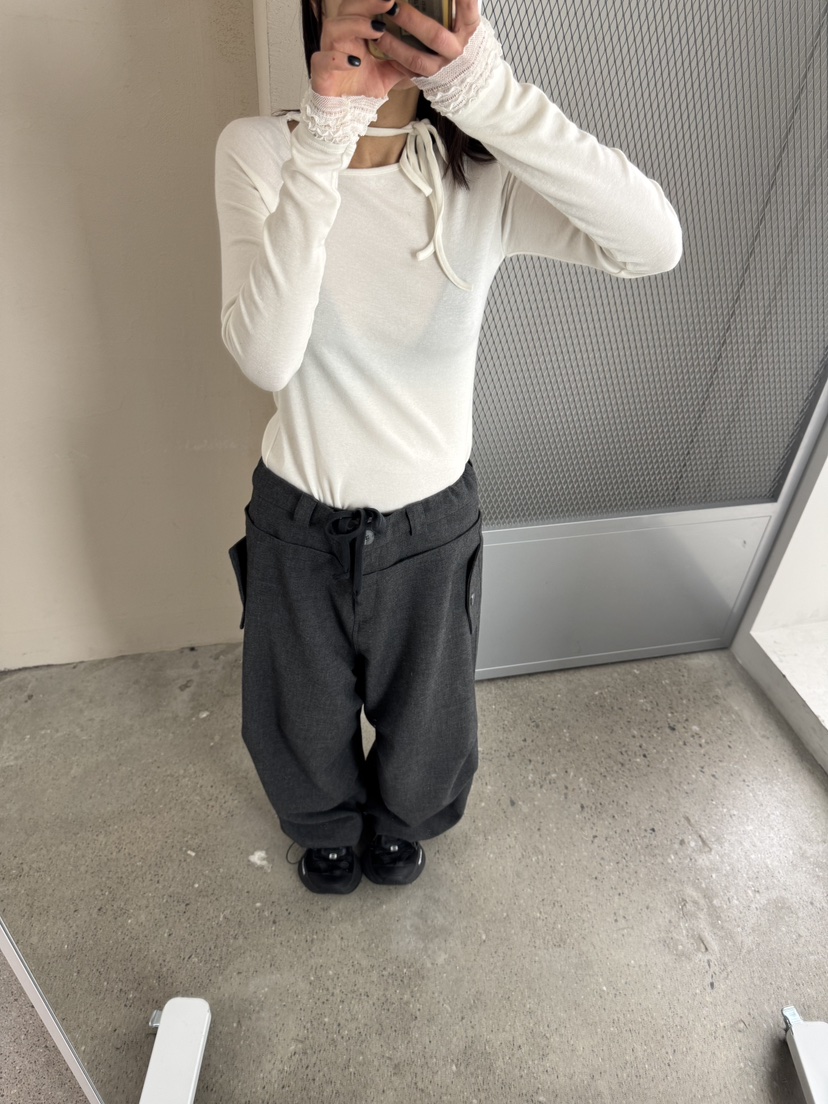 FRANC—L韓國代購㊣女裝新款熱賣人氣時尚真品休閑長袖T恤羊毛FRANC長袖T恤