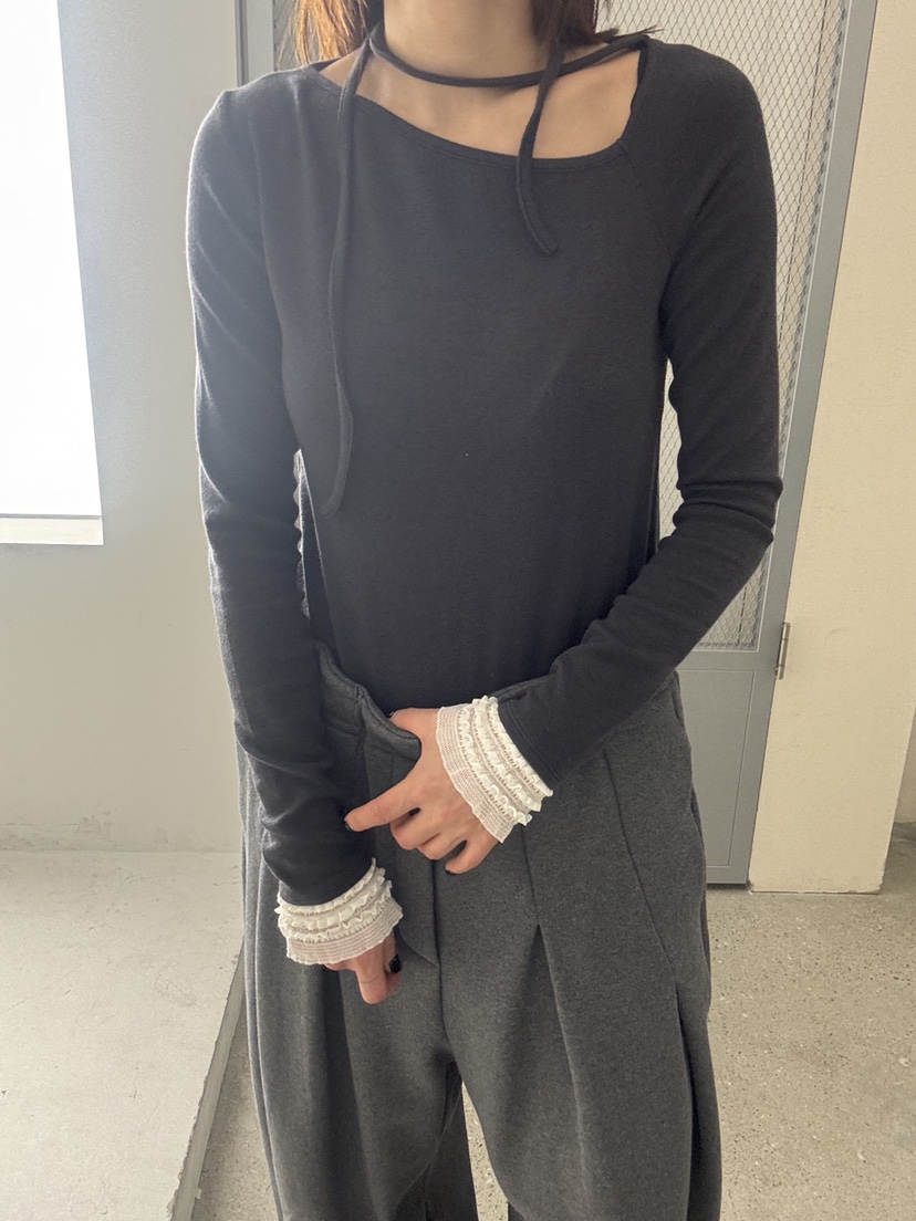 FRANC—L韓國代購㊣女裝新款熱賣人氣時尚真品休閑長袖T恤羊毛FRANC長袖T恤