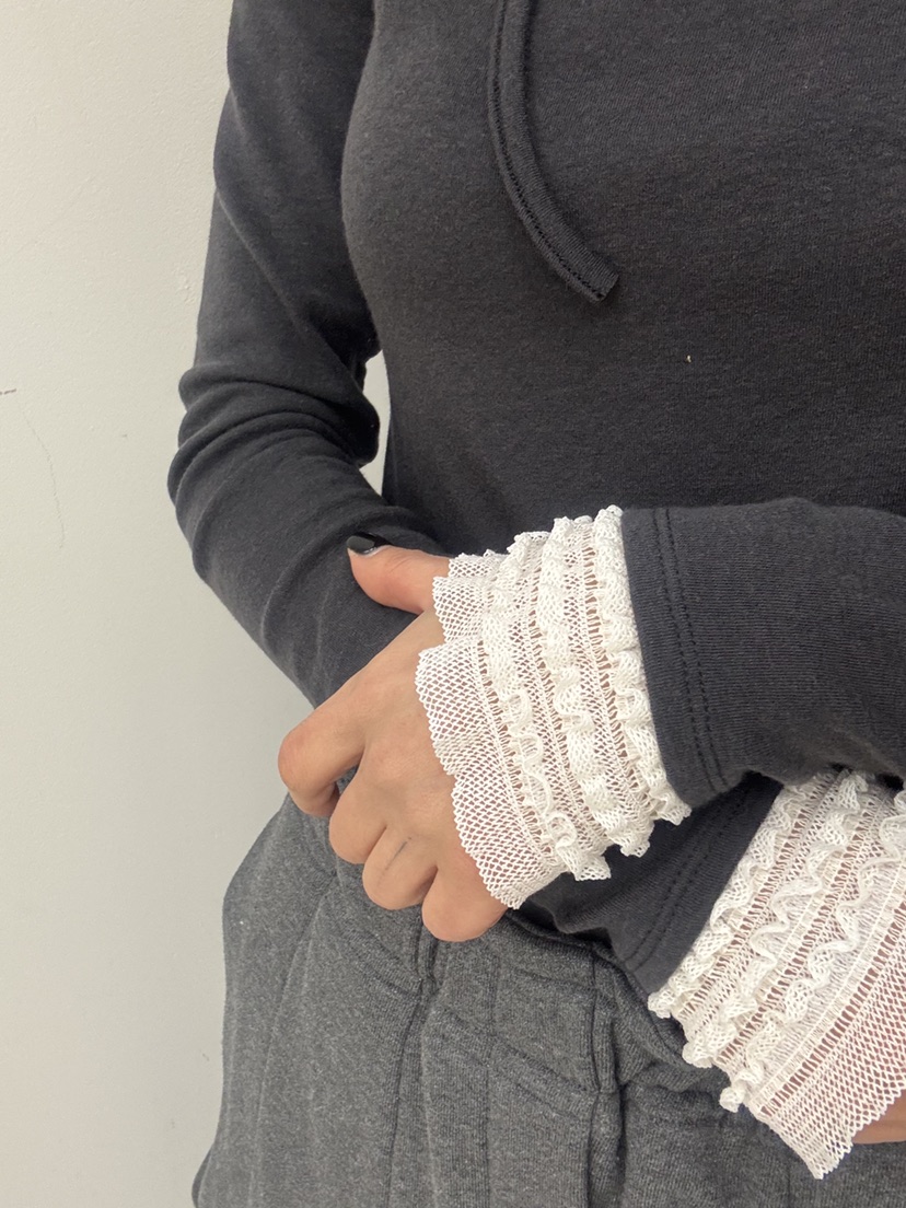 FRANC—L韓國代購㊣女裝新款熱賣人氣時尚真品休閑長袖T恤羊毛FRANC長袖T恤