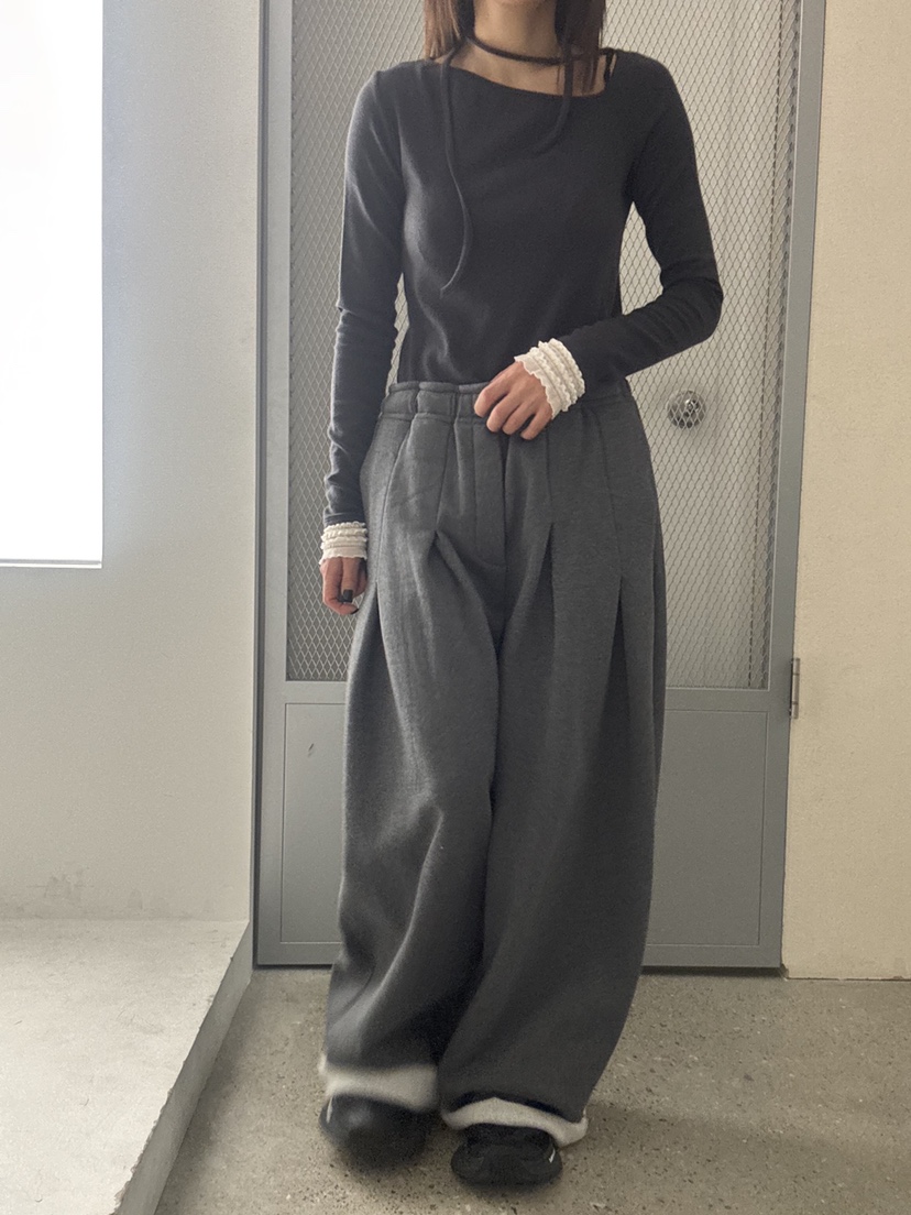 FRANC—L韓國代購㊣女裝新款熱賣人氣時尚真品休閑長袖T恤羊毛FRANC長袖T恤