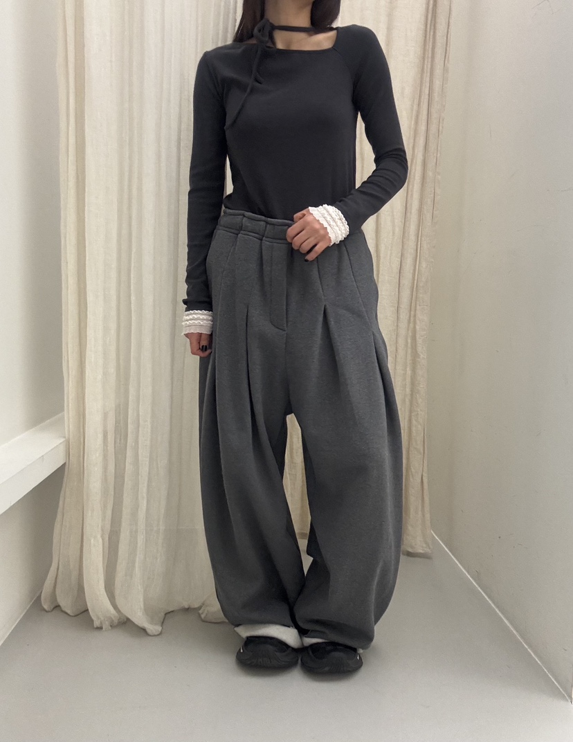 FRANC—L韓國代購㊣女裝新款熱賣人氣時尚真品休閑長袖T恤羊毛FRANC長袖T恤