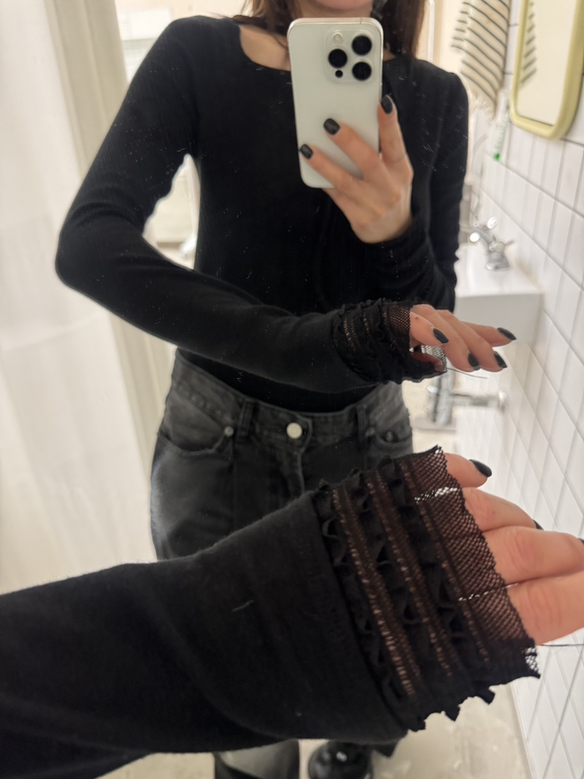 FRANC—L韓國代購㊣女裝新款熱賣人氣時尚真品休閑長袖T恤羊毛FRANC長袖T恤