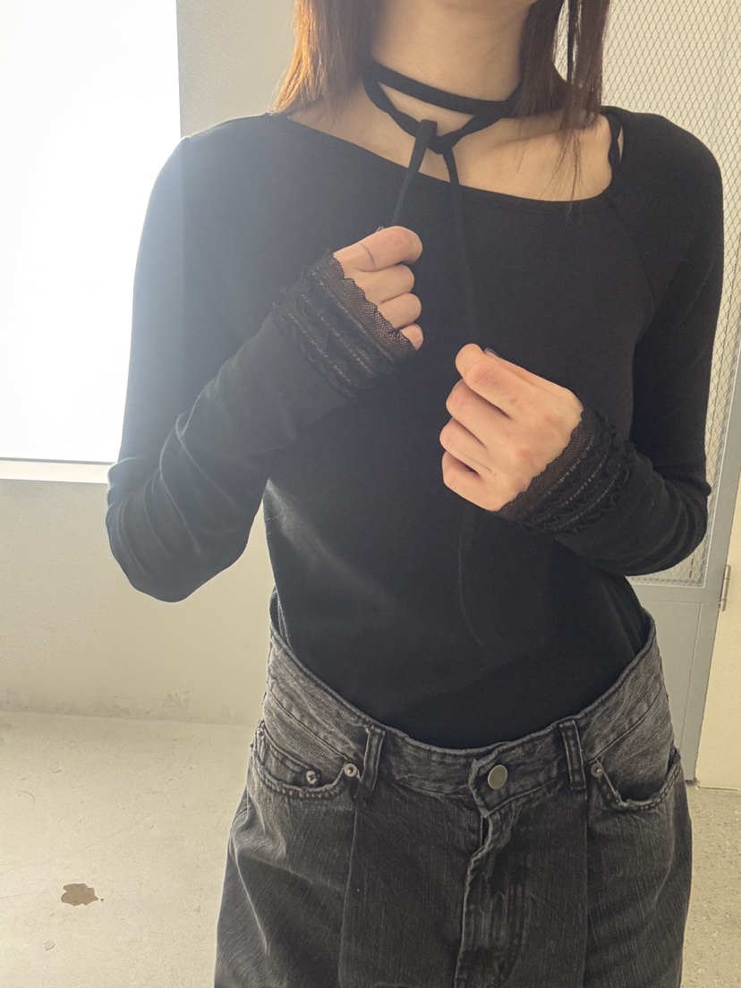 FRANC—L韓國代購㊣女裝新款熱賣人氣時尚真品休閑長袖T恤羊毛FRANC長袖T恤圖色3