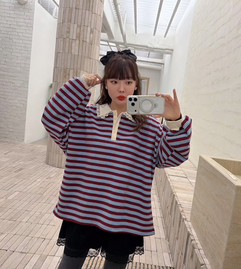 LOVABLE東大門㊣直郵女裝新款25秋冬推薦休閑真品人氣職業衛衣LOVABLE衛衣