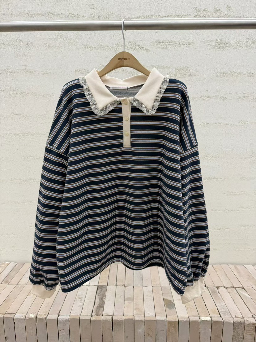 LOVABLE東大門㊣直郵女裝新款25秋冬推薦休閑真品人氣職業衛衣LOVABLE衛衣圖色3