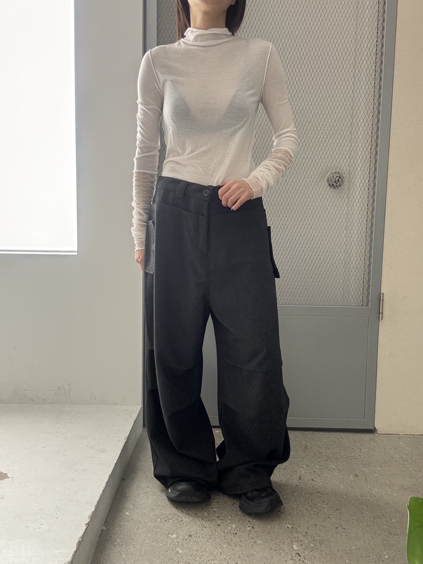 FRANC—L韓國代購㊣女士新品真品熱賣25秋冬休閑長袖T恤透明FRANC長袖T恤