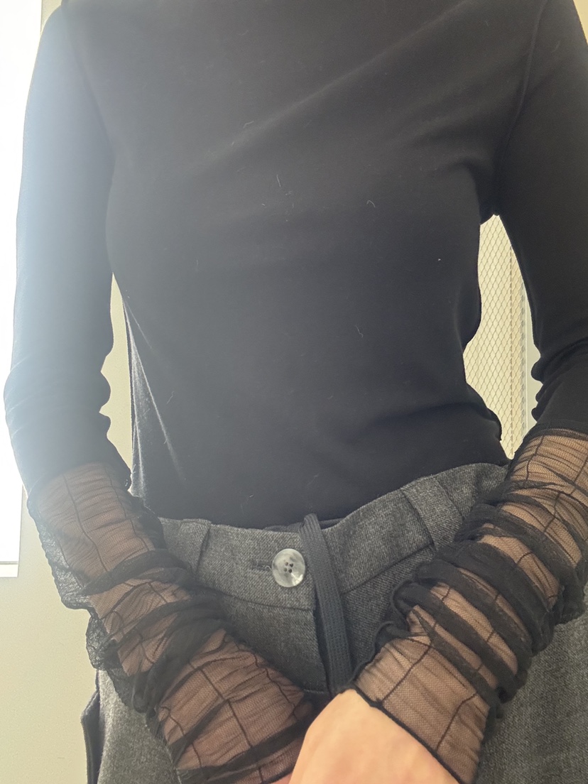 FRANC—L韓國代購㊣女士新品真品熱賣25秋冬休閑長袖T恤透明FRANC長袖T恤