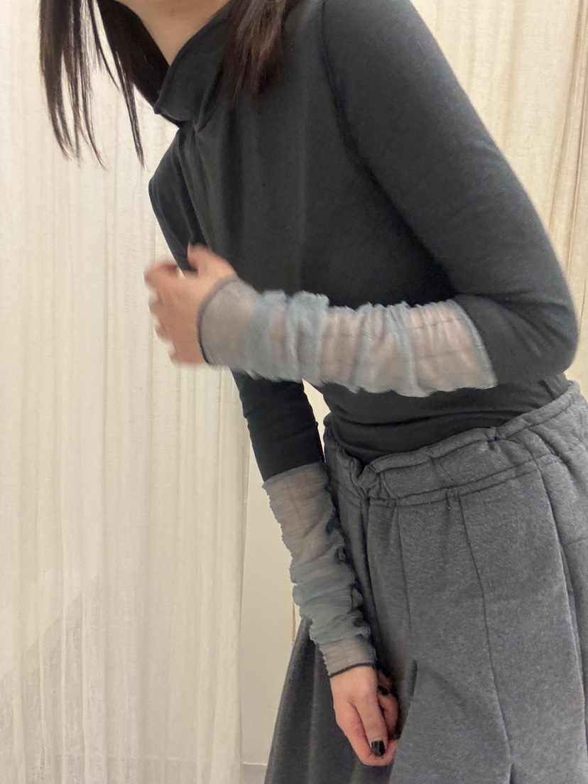 FRANC—L韓國代購㊣女士新品真品熱賣25秋冬休閑長袖T恤透明FRANC長袖T恤