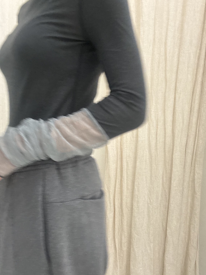 FRANC—L韓國代購㊣女士新品真品熱賣25秋冬休閑長袖T恤透明FRANC長袖T恤