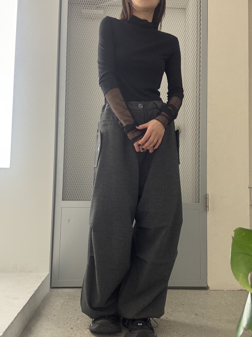 FRANC—L韓國代購㊣女士新品真品熱賣25秋冬休閑長袖T恤透明FRANC長袖T恤