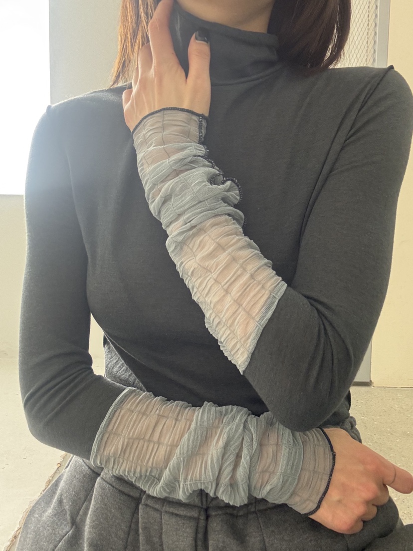 FRANC—L韓國代購㊣女士新品真品熱賣25秋冬休閑長袖T恤透明FRANC長袖T恤圖色3